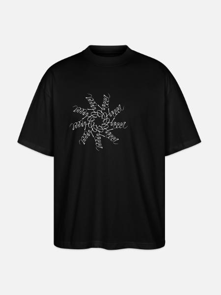 Hanna Name Name Mandala - Stanley/Stella Oversized Unisex Organic T-shirt Blaster 2.0 - black
