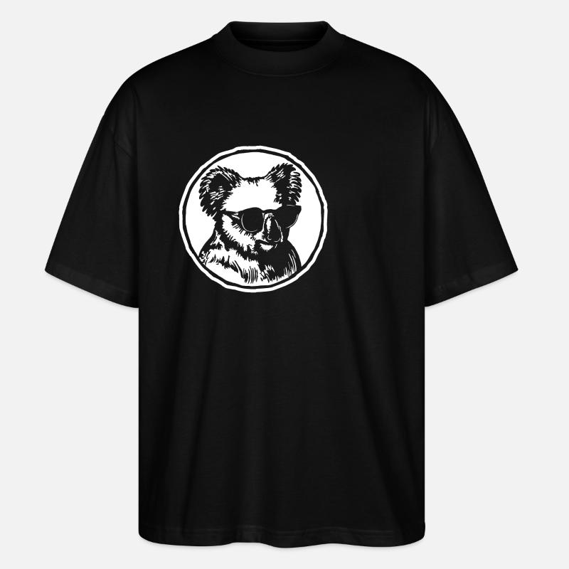 Koala - Stanley/Stella Oversized Unisex Bio T-Shirt Blaster 2.0 - Schwarz