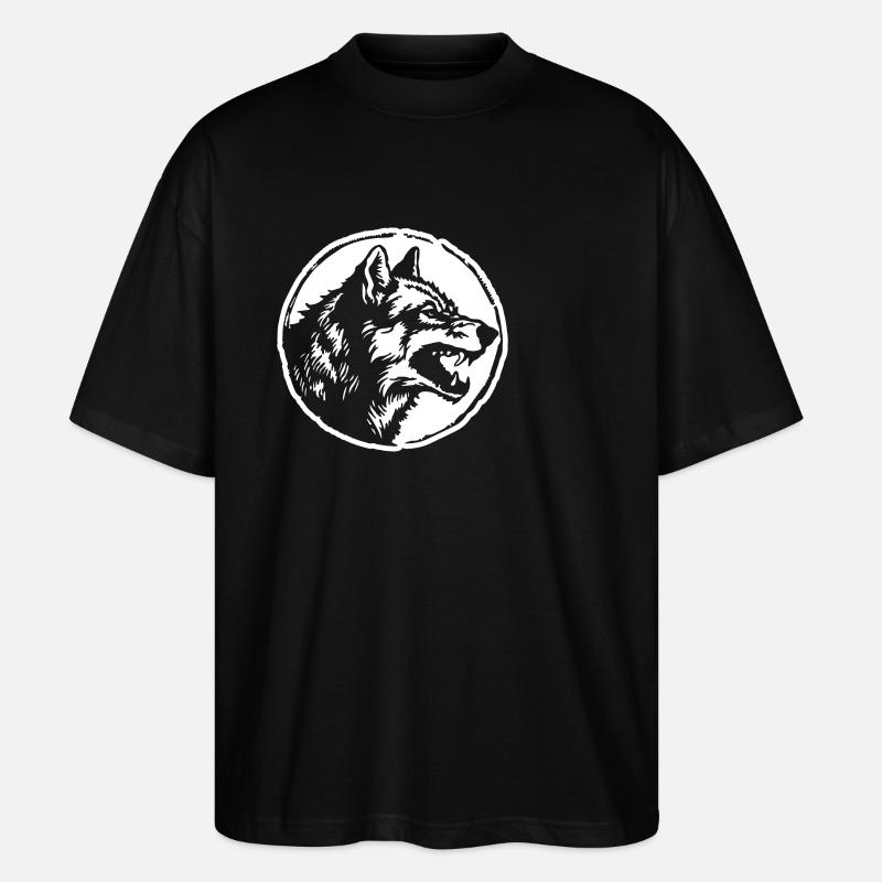 Loup - T-shirt bio Blaster 2.0 coupe oversize Stanley/Stella Unisexe - noir