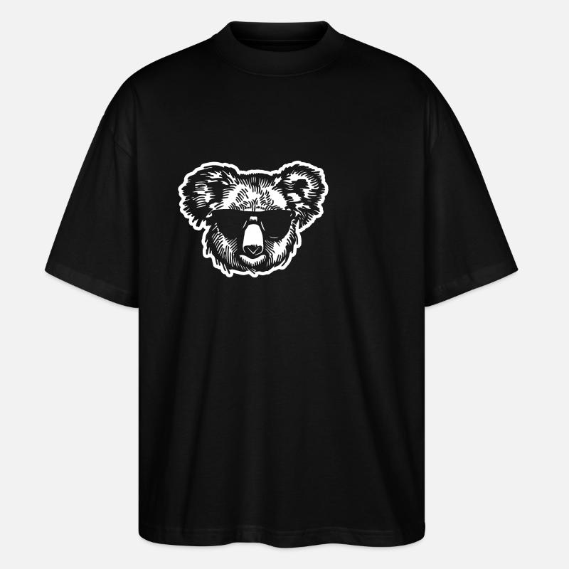 Koala - T-shirt bio Blaster 2.0 coupe oversize Stanley/Stella Unisexe - noir