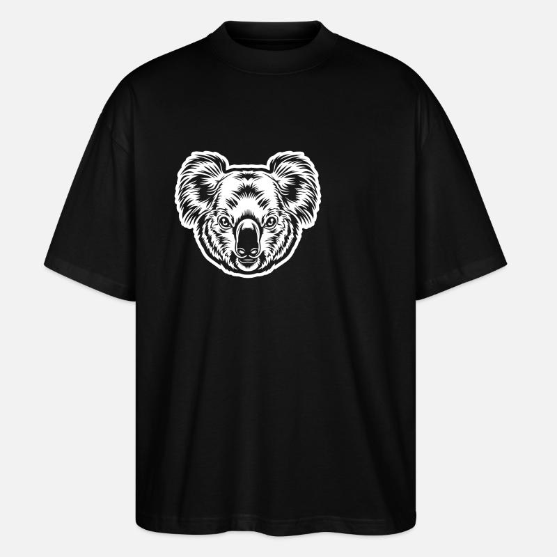 Koala - T-shirt bio Blaster 2.0 coupe oversize Stanley/Stella Unisexe - noir