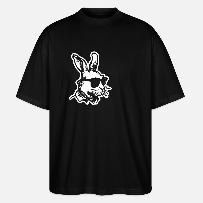 Rabbit Rabbit - Stanley/Stella Oversized Unisex Organic T-shirt Blaster 2.0 - black