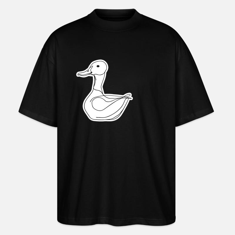 Duck Ducks - Stanley/Stella Oversized Unisex Organic T-shirt Blaster 2.0 - black
