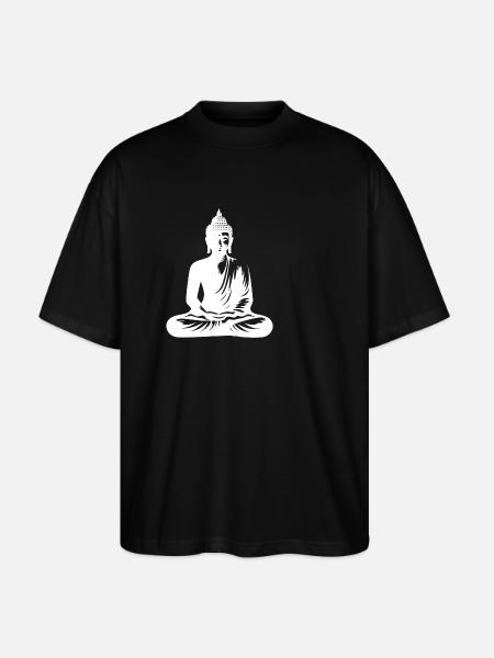 Buddha Body Mindfulness Souls Meditation - Stanley/Stella Oversized Unisex Organic T-shirt Blaster 2.0 - black