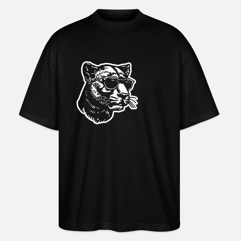 Panther - Stanley/Stella Oversized Unisex Bio T-Shirt Blaster 2.0 - Schwarz