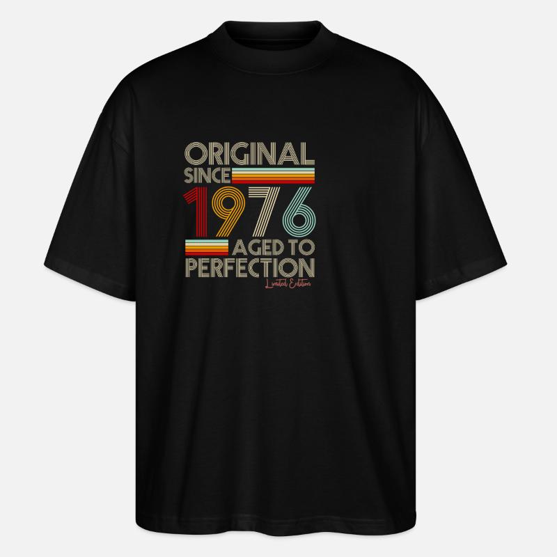 1976 - Stanley/Stella Oversized Unisex Bio T-Shirt Blaster 2.0 - Schwarz