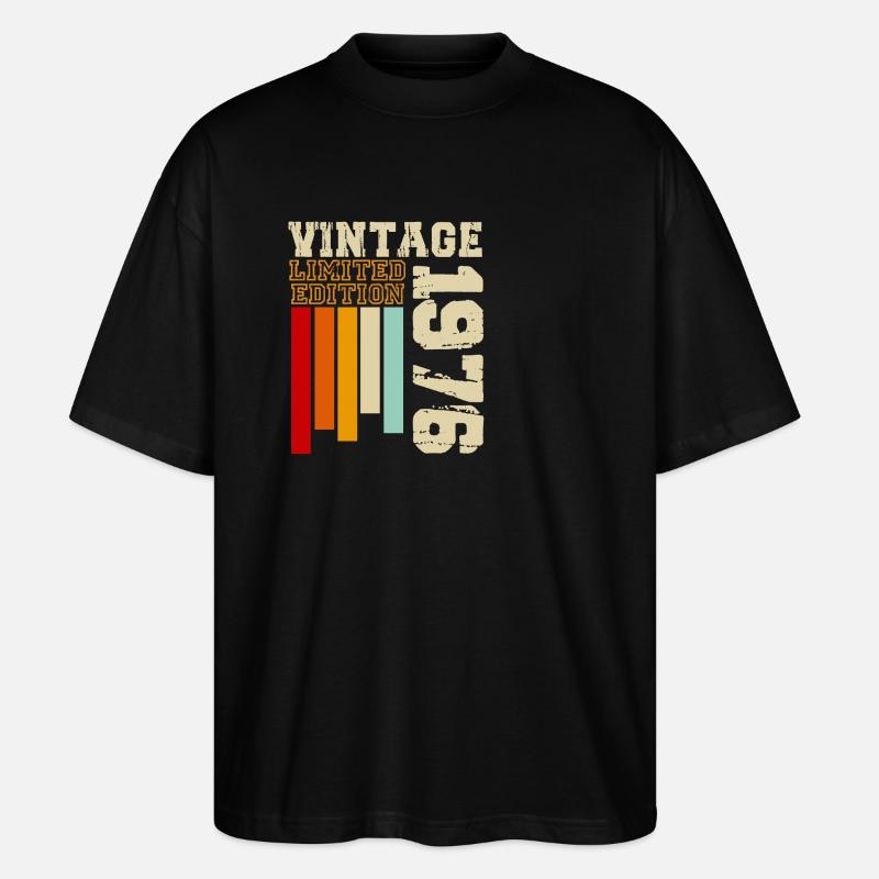 1976 - Stanley/Stella Oversized Unisex Bio T-Shirt Blaster 2.0 - Schwarz