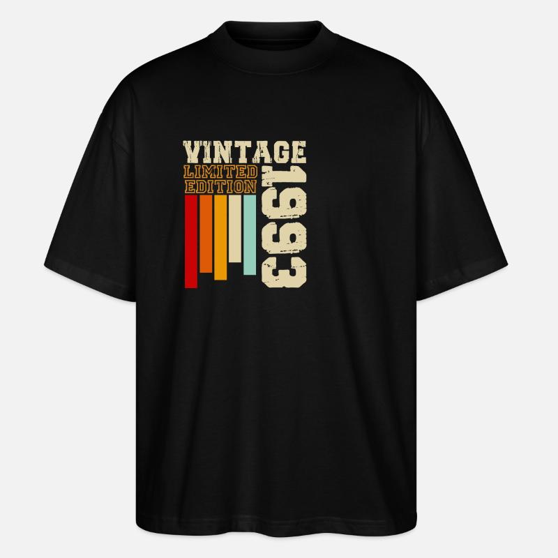 1993 - Stanley/Stella Oversized Unisex Bio T-Shirt Blaster 2.0 - Schwarz
