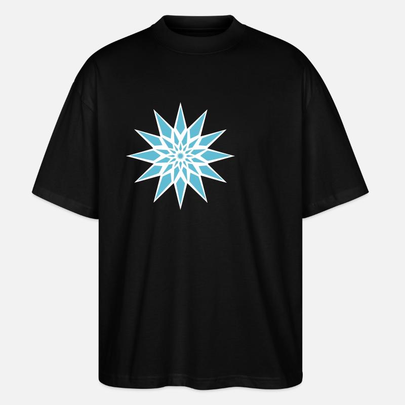 Cristal de glace étoilée - T-shirt bio Blaster 2.0 coupe oversize Stanley/Stella Unisexe - noir