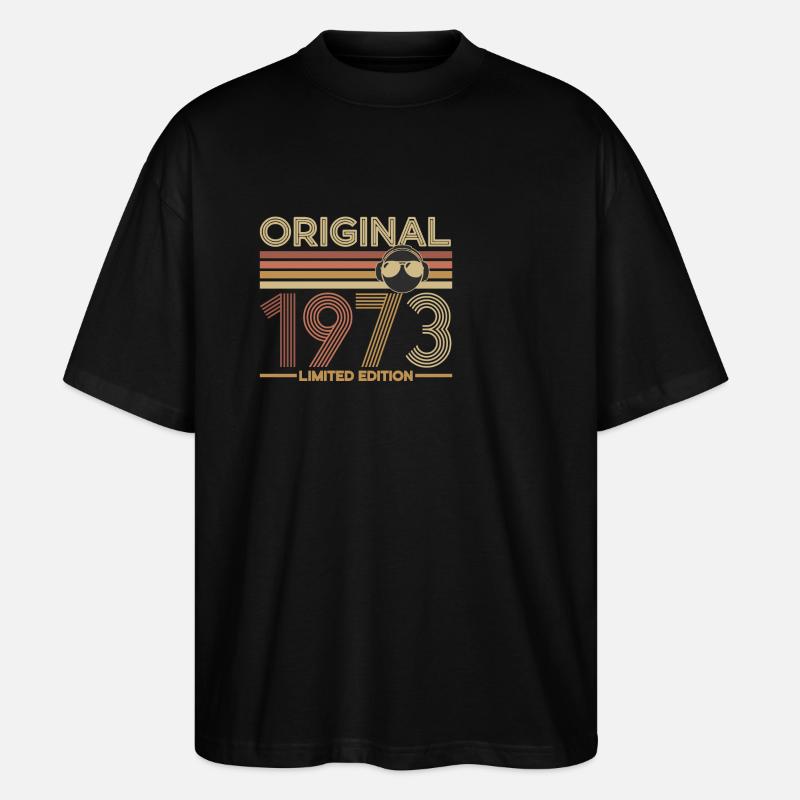 1973 - T-shirt bio Blaster 2.0 coupe oversize Stanley/Stella Unisexe - noir