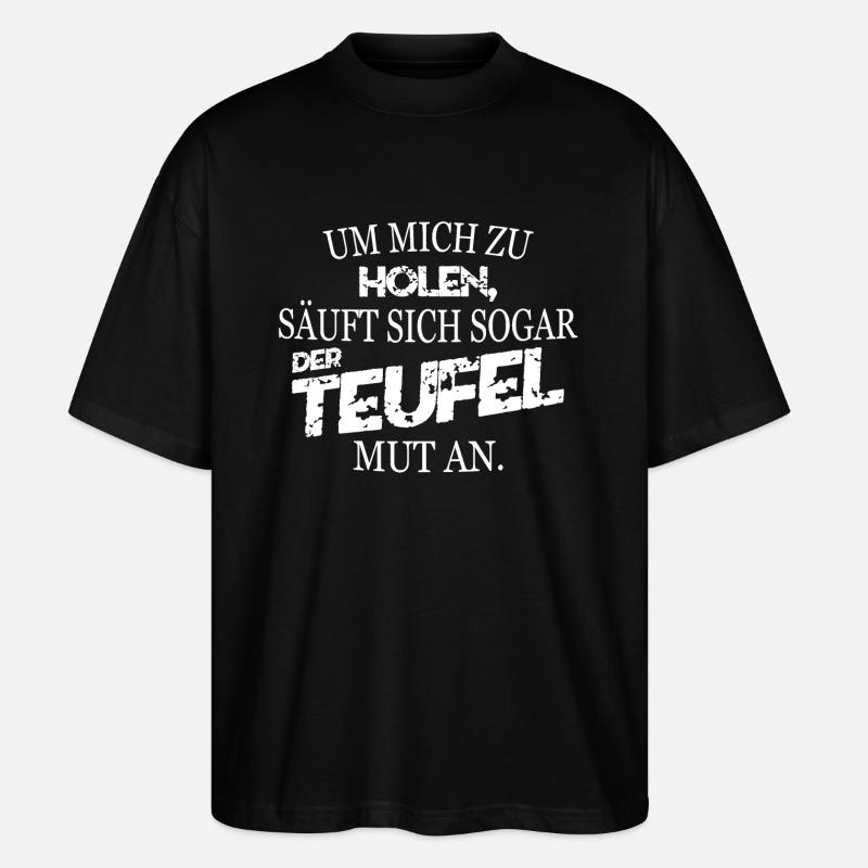 Der Teufel! - Stanley/Stella Oversized Unisex Bio T-Shirt Blaster 2.0 - Schwarz