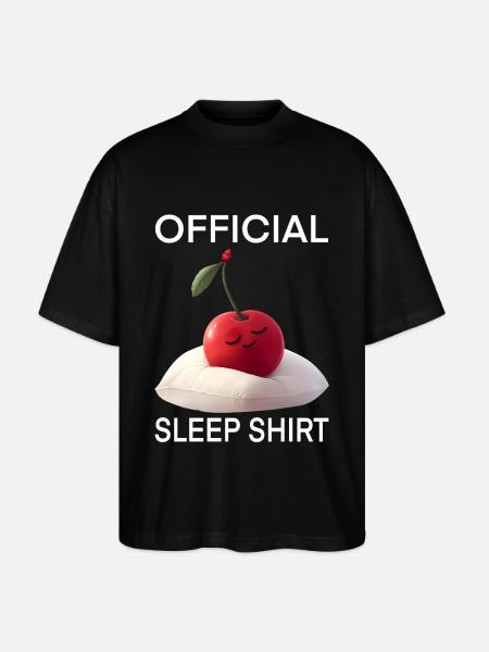 Kirsche - Stanley/Stella Oversized Unisex Bio T-Shirt Blaster 2.0 - Schwarz