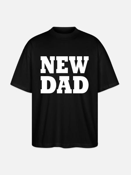 New dad - Stanley/Stella Oversize Unisex Øko T-shirt Blaster 2.0 - sort
