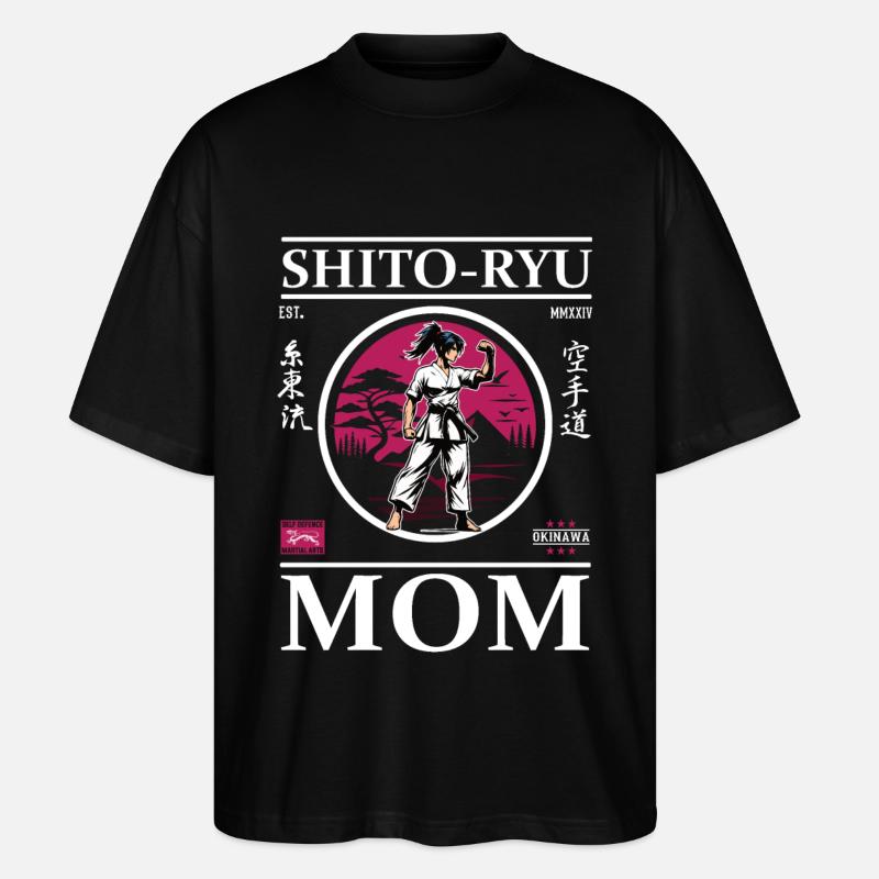 Maman Karaté Shito-Ryu - T-shirt bio Blaster 2.0 coupe oversize Stanley/Stella Unisexe - noir