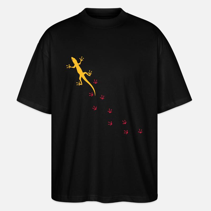 Gecko - Stanley/Stella Oversized Unisex Bio T-Shirt Blaster 2.0 - Schwarz
