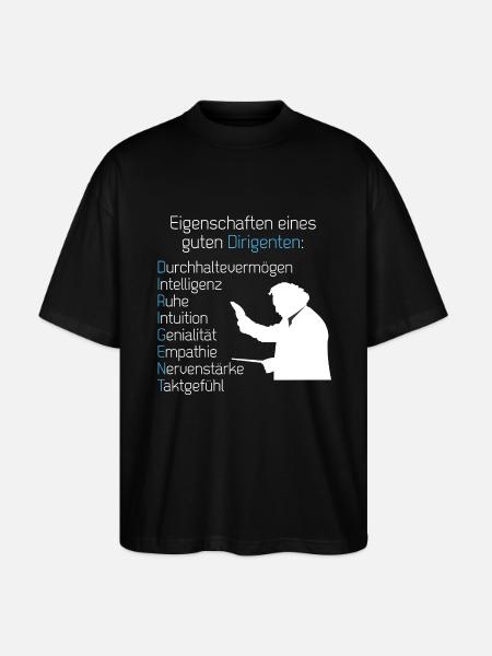 Eigenschaften Dirigent - Stanley/Stella Oversized Unisex Bio T-Shirt Blaster 2.0 - Schwarz
