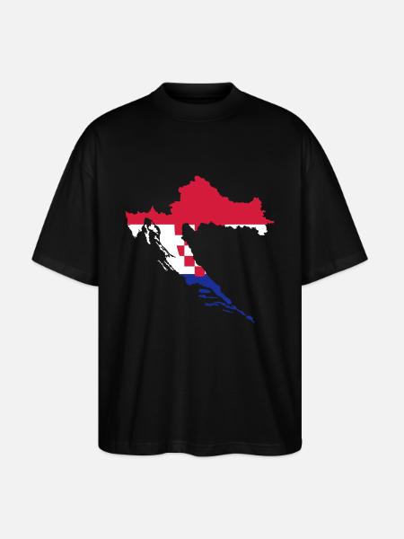 Croatia - Stanley/Stella Oversized Unisex Organic T-shirt Blaster 2.0 - black