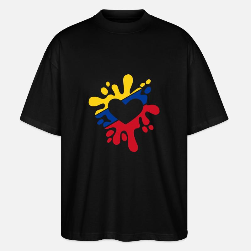 Kolumbien - Stanley/Stella Oversized Unisex Bio T-Shirt Blaster 2.0 - Schwarz