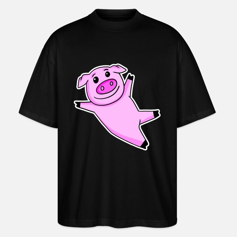 Cochon mignon - T-shirt bio Blaster 2.0 coupe oversize Stanley/Stella Unisexe - noir