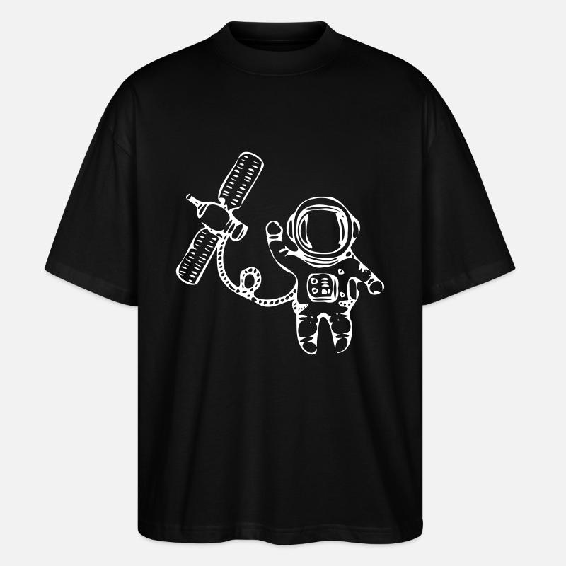 Astronaut2 - Stanley/Stella Oversized Unisex Bio T-Shirt Blaster 2.0 - Schwarz