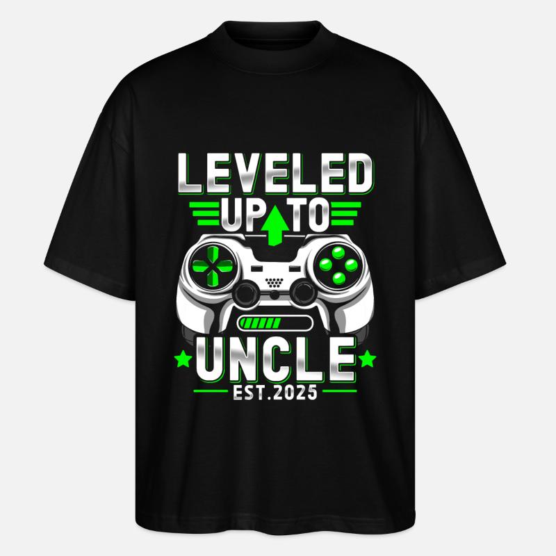Ascension au rang d’oncle 2025 - T-shirt bio Blaster 2.0 coupe oversize Stanley/Stella Unisexe - noir