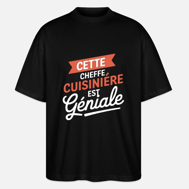 Awesome Chef - Kitchen Design - Stanley/Stella Oversized Unisex Organic T-shirt Blaster 2.0 - black