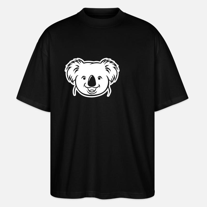 Koala - T-shirt bio Blaster 2.0 coupe oversize Stanley/Stella Unisexe - noir