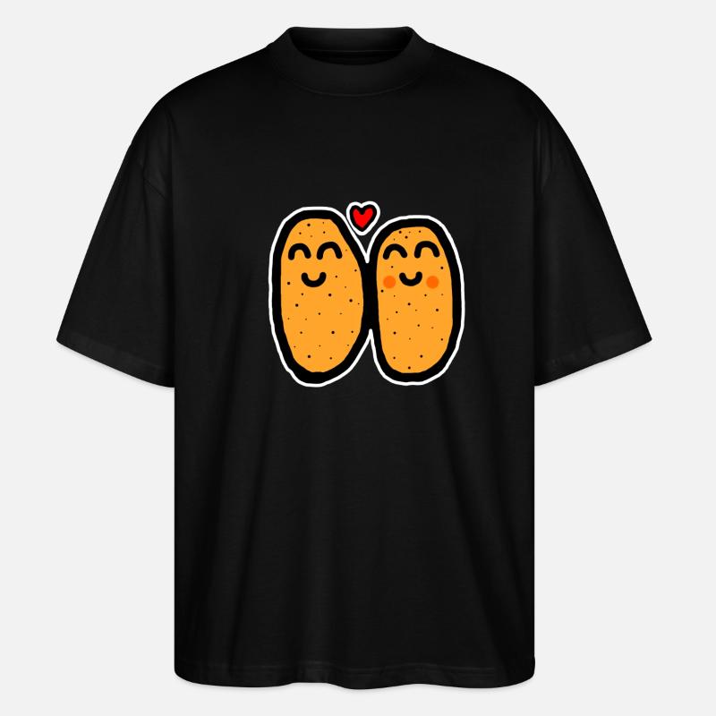 Two potatoes - Stanley/Stella Oversized Unisex Bio T-Shirt Blaster 2.0 - Schwarz