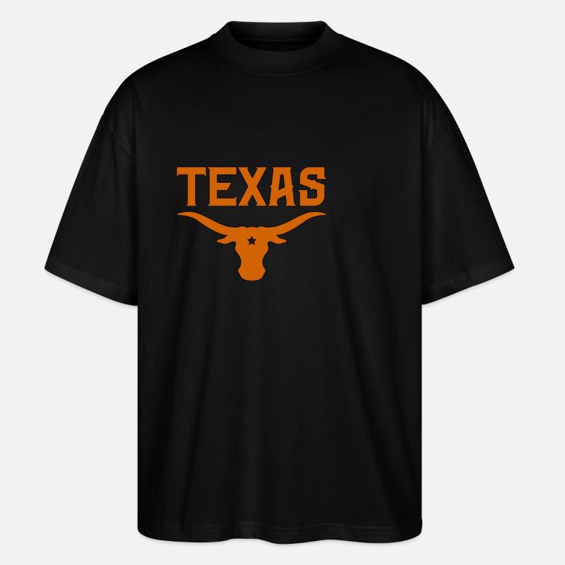 Texas - Stanley/Stella Oversized Unisex Bio T-Shirt Blaster 2.0 - Schwarz
