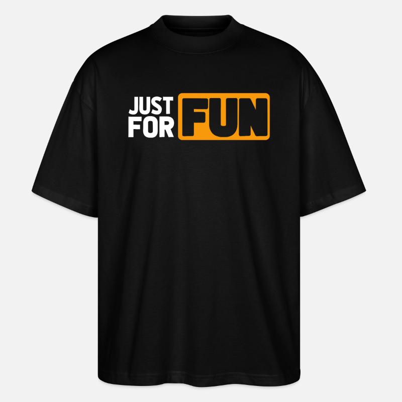 JUSTE POUR LE PLAISIR - T-shirt bio Blaster 2.0 coupe oversize Stanley/Stella Unisexe - noir