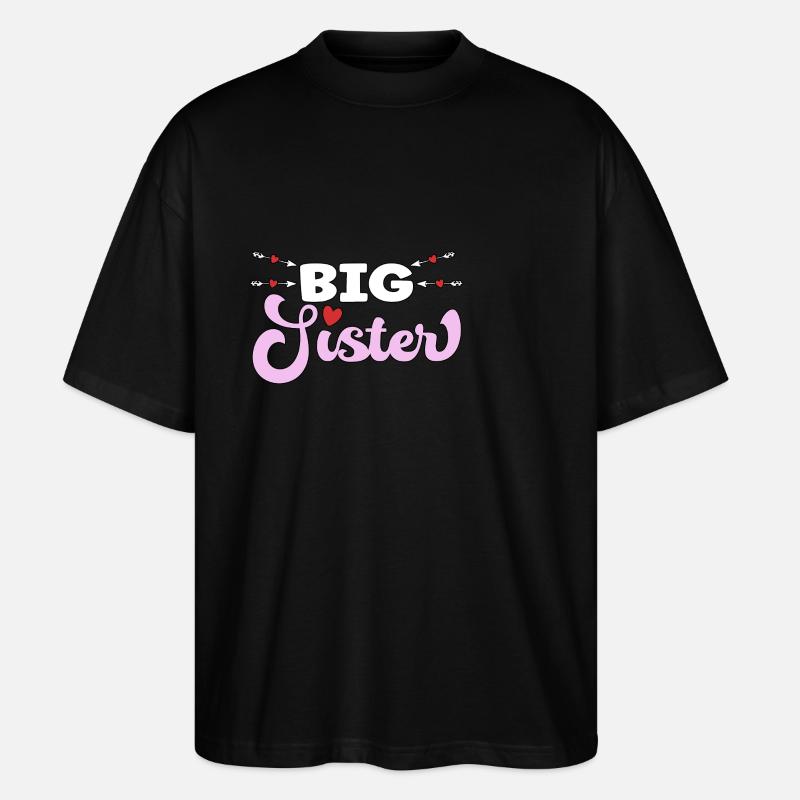 Grande Sœur - große Schwester - T-shirt bio Blaster 2.0 coupe oversize Stanley/Stella Unisexe - noir