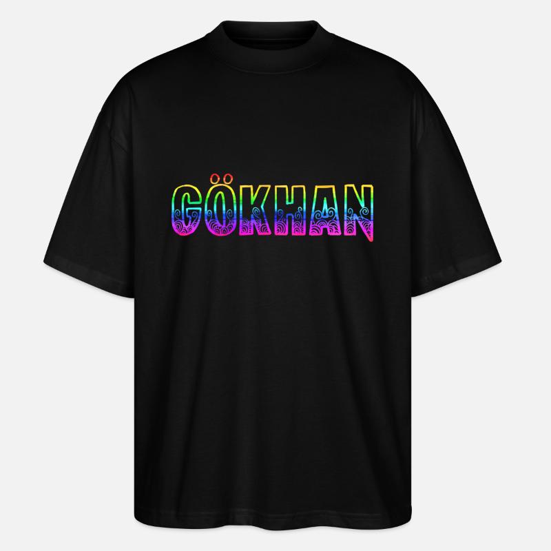 gökhan rs regenbogen - Stanley/Stella Oversized Unisex Bio T-Shirt Blaster 2.0 - Schwarz
