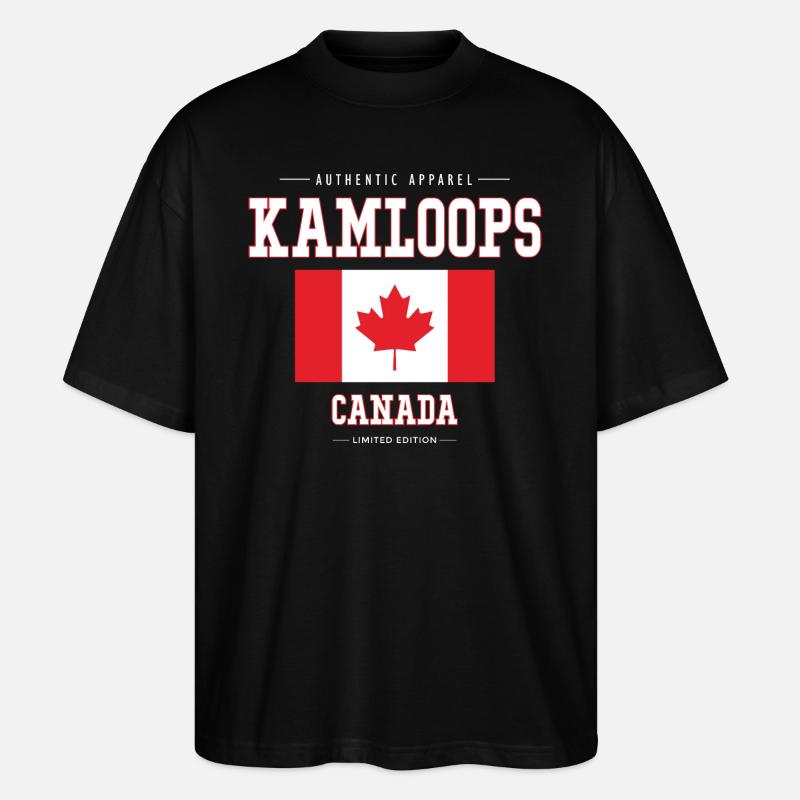 Kamloops - Stanley/Stella Oversized Unisex Bio T-Shirt Blaster 2.0 - Schwarz