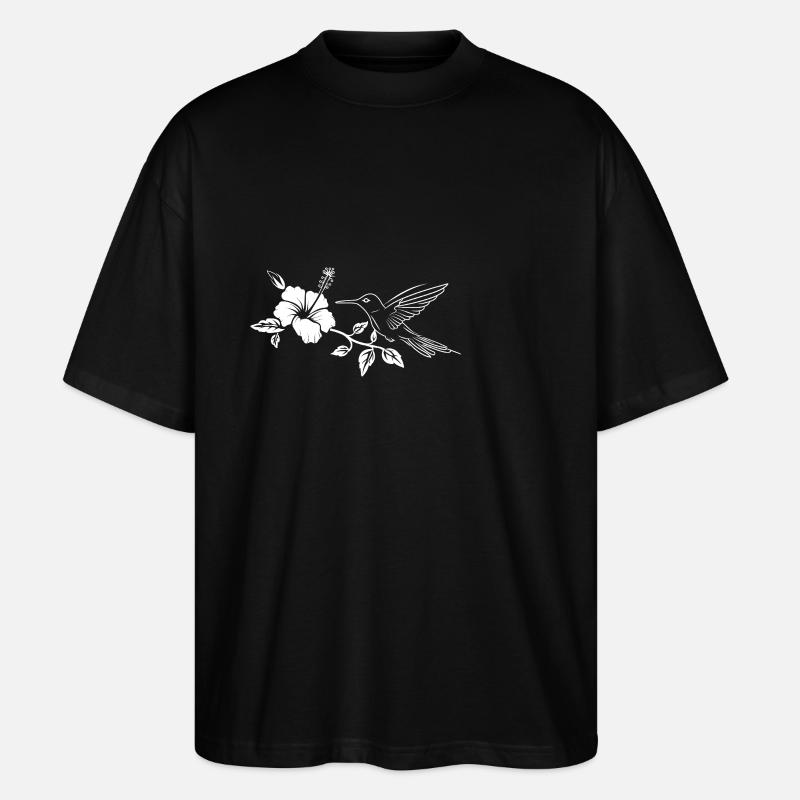 Kolibri - Stanley/Stella Oversized Unisex Bio T-Shirt Blaster 2.0 - Schwarz