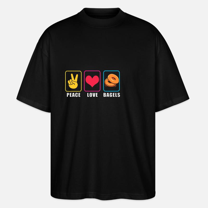 Bagel - T-shirt bio Blaster 2.0 coupe oversize Stanley/Stella Unisexe - noir