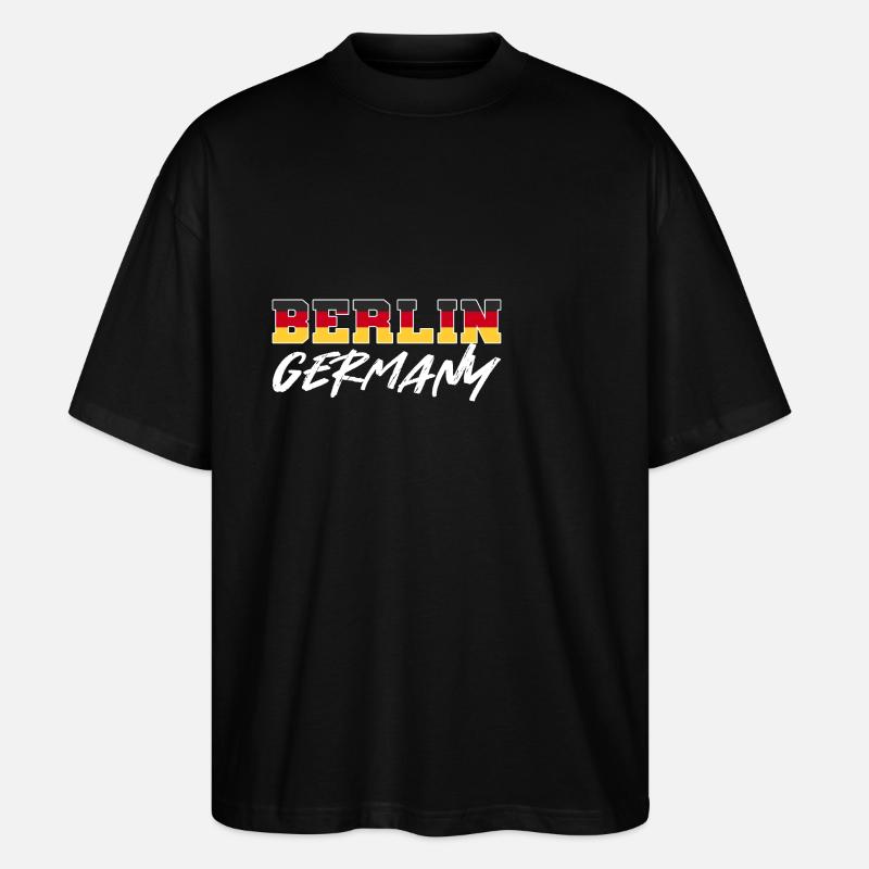 Deutschland Berlin - Stanley/Stella Oversized Unisex Bio T-Shirt Blaster 2.0 - Schwarz