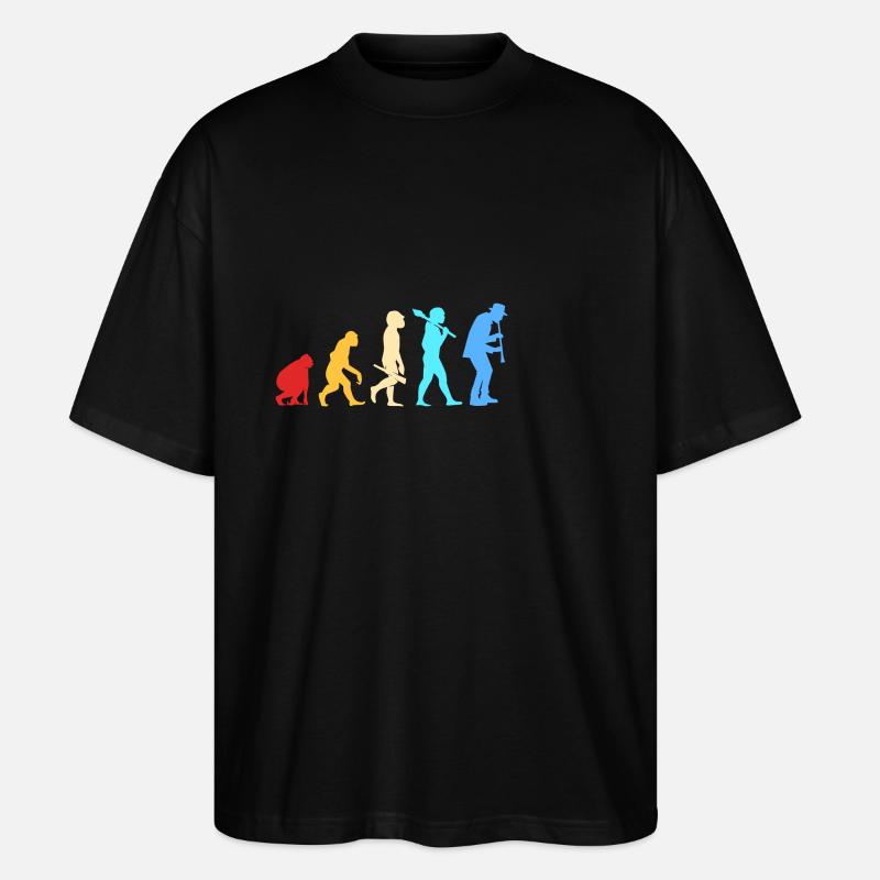 Klarinette - Stanley/Stella Oversized Unisex Bio T-Shirt Blaster 2.0 - Schwarz