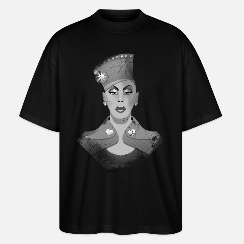LGBT Drag Queen - Stanley/Stella Oversized Unisex Bio T-Shirt Blaster 2.0 - Schwarz