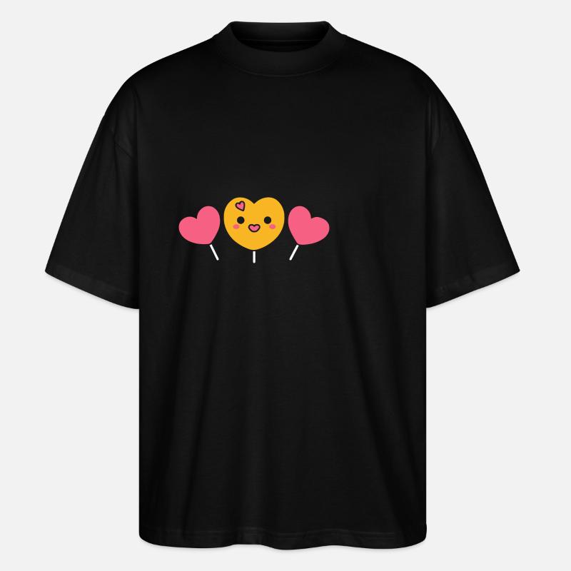 Süßigkeiten - Stanley/Stella Oversized Unisex Bio T-Shirt Blaster 2.0 - Schwarz