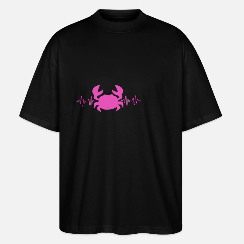 Krabbe - Stanley/Stella Oversized Unisex Bio T-Shirt Blaster 2.0 - Schwarz