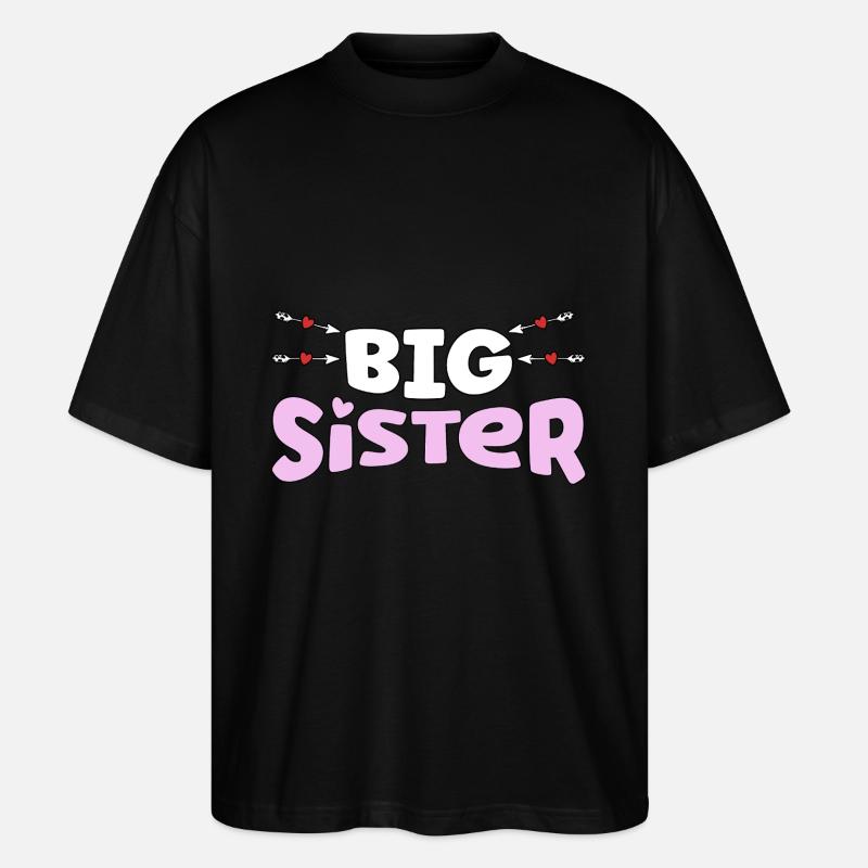 Grande Sœur - große Schwester - T-shirt bio Blaster 2.0 coupe oversize Stanley/Stella Unisexe - noir