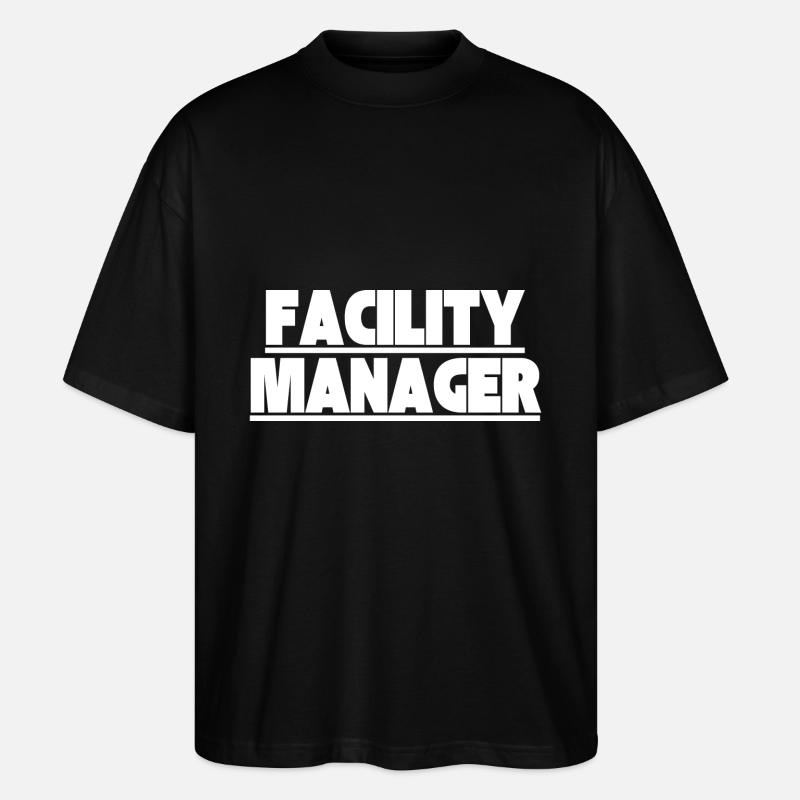 Facility Manager Technicien interne Gardien - T-shirt bio Blaster 2.0 coupe oversize Stanley/Stella Unisexe - noir
