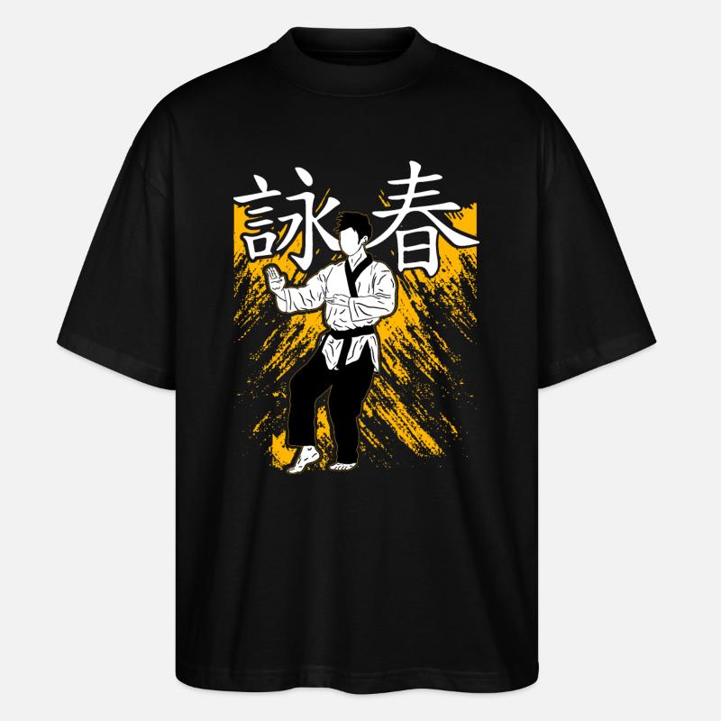 Wing Chun - Stanley/Stella Oversized Unisex Bio T-Shirt Blaster 2.0 - Schwarz