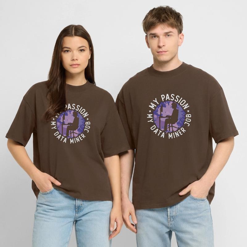 Data Miner My Passion My Data Computer Engineering Stanley/Stella Oversized Unisex Organic T-shirt Blaster 2.0