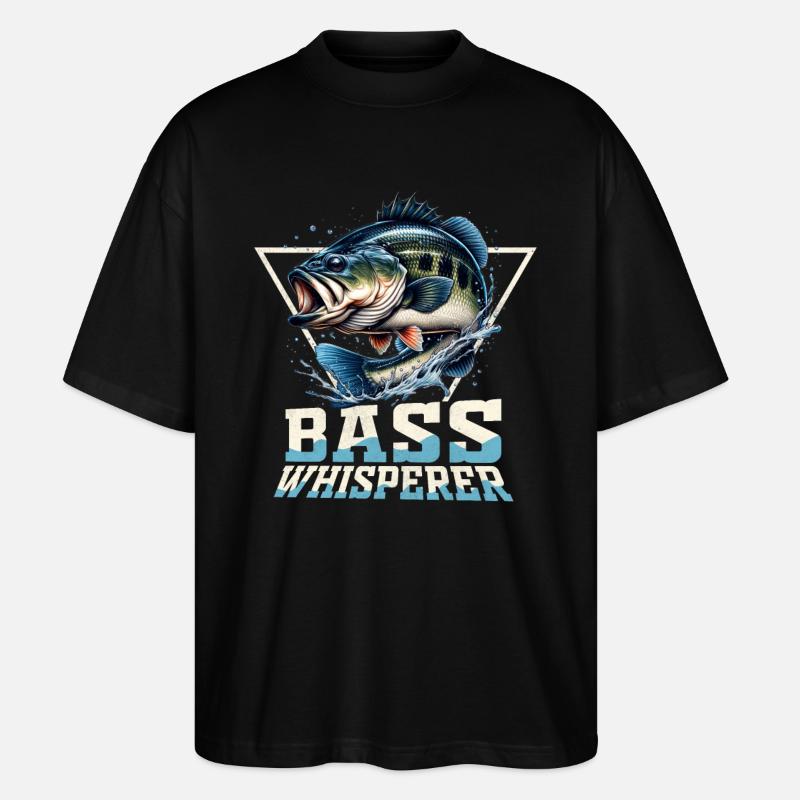 Achigan Whusperer - T-shirt bio Blaster 2.0 coupe oversize Stanley/Stella Unisexe - noir