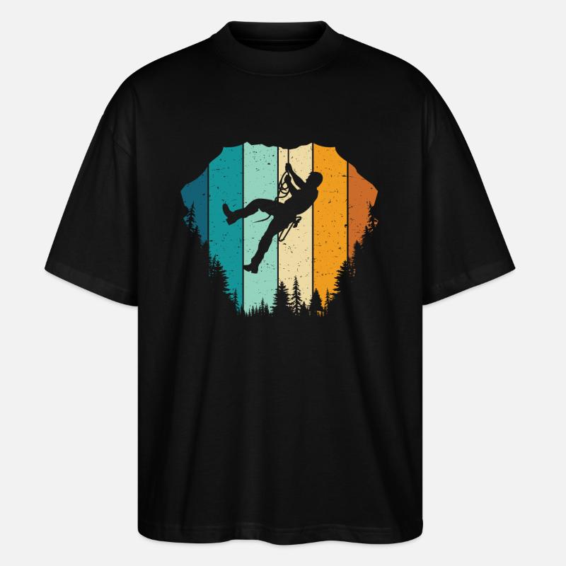 Rock Climbing Climber - Stanley/Stella Oversized Unisex Bio T-Shirt Blaster 2.0 - Schwarz