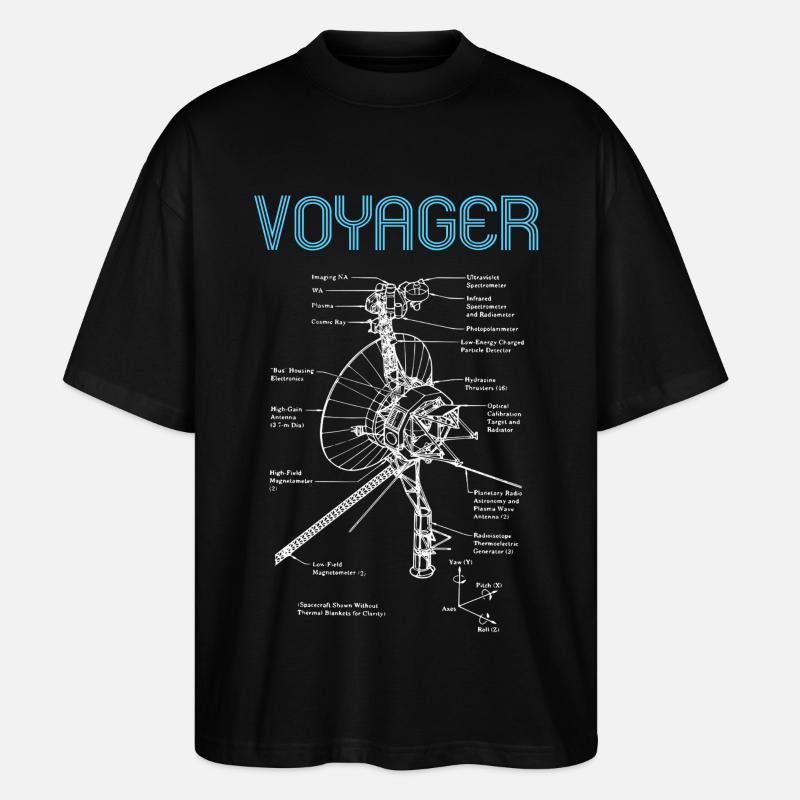 Voyager - Stanley/Stella Oversized Unisex Bio T-Shirt Blaster 2.0 - Schwarz