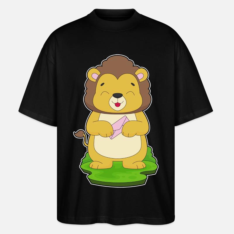 Enveloppe Lion - T-shirt bio Blaster 2.0 coupe oversize Stanley/Stella Unisexe - noir