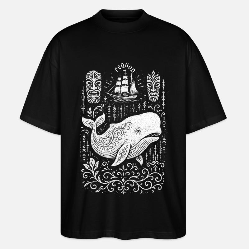 Moby Dick - Stanley/Stella Oversized Unisex Bio T-Shirt Blaster 2.0 - Schwarz