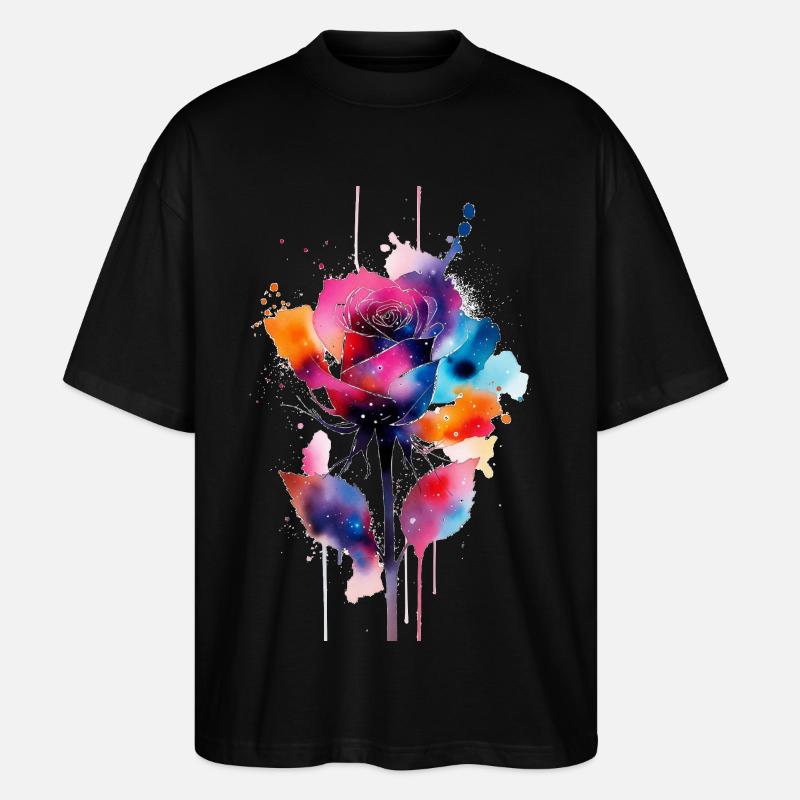 Blume - Stanley/Stella Oversized Unisex Bio T-Shirt Blaster 2.0 - Schwarz